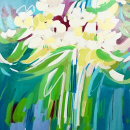Sophie Paquet Essence de printemps Acrylique sur toile 40 x 30 po