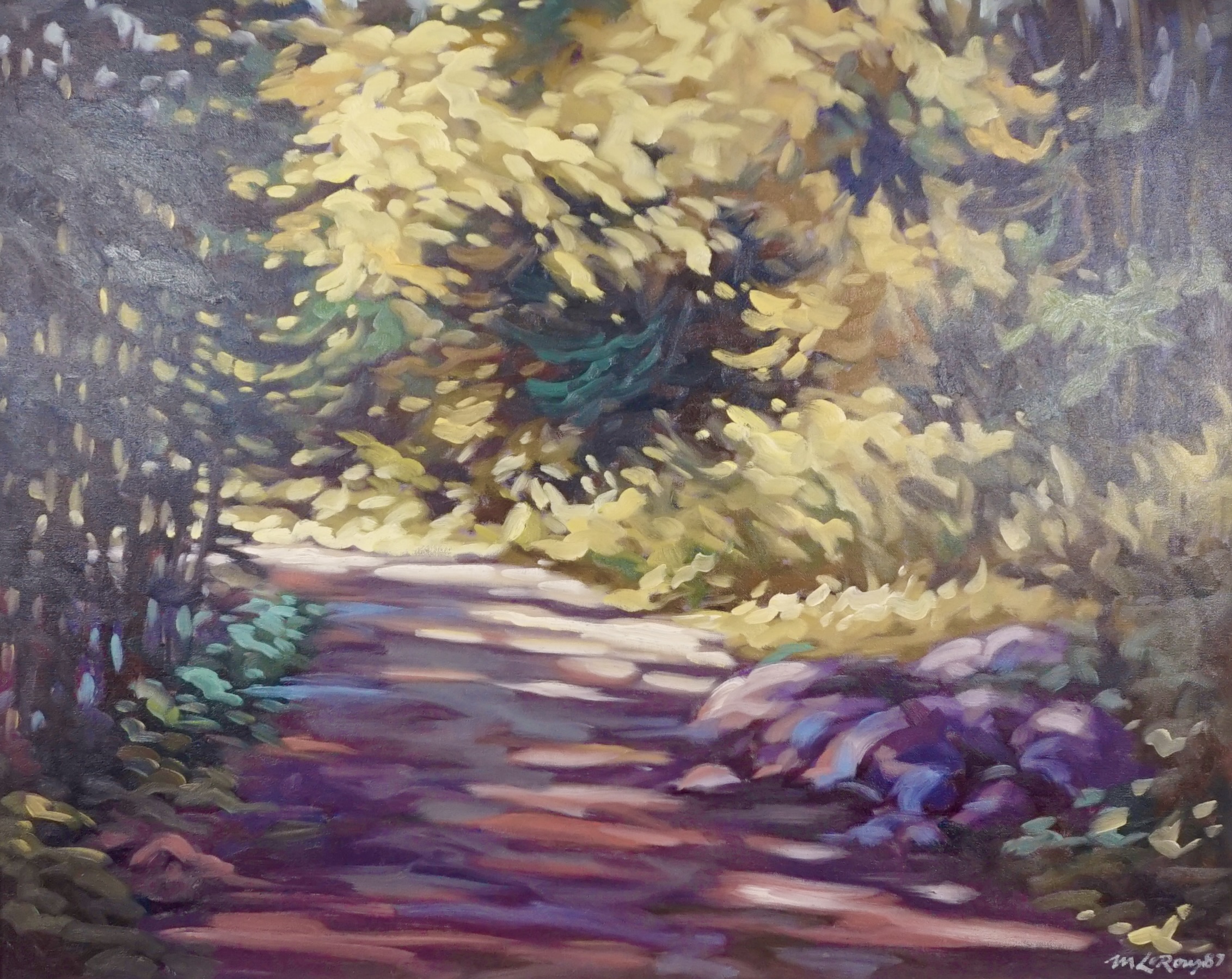 Réflexion sur la beauté Huile sur toile 24 x 30 po 1987