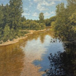Stéphane Gagnon (1965) Sans titre Huile sur toile 36 x 30  po