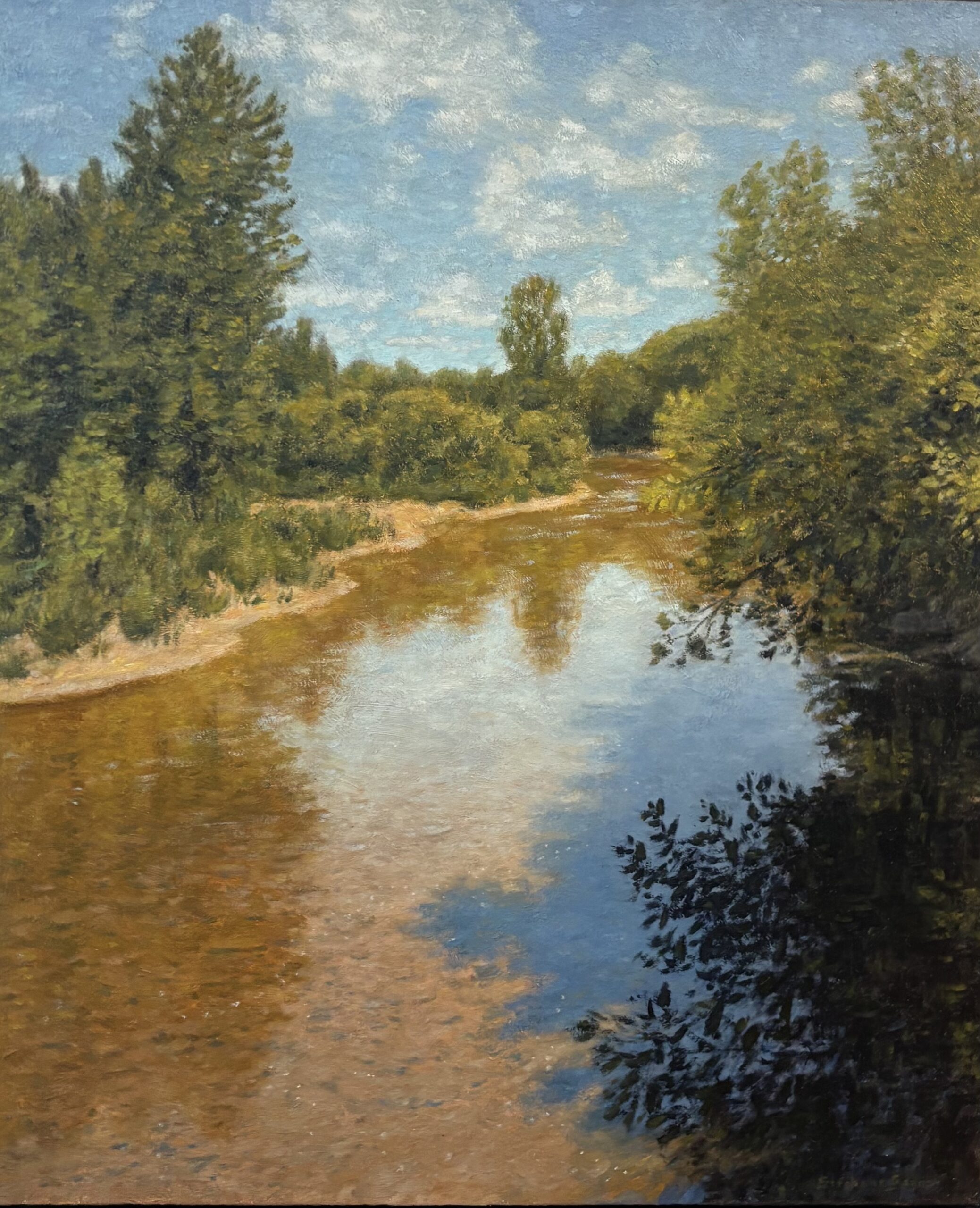 Stéphane Gagnon (1965) Sans titre Huile sur toile 36 x 30  po