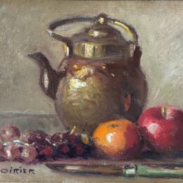 Narcisse Poirier (1883-1984) Nature morte Huile sur panneau 9 x 12  po