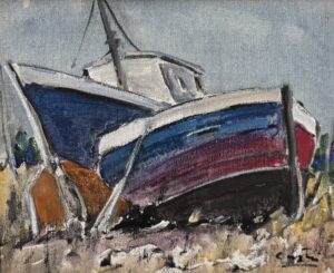Gaspésie Huile sur toile 11 x 12 po