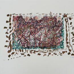 Les saisons de Saint-Cyr-en-Arthies no 2, Les Hautes Grouettes Lithographie, 16/75 52 x 70,5 cm | 20 ½ x 27 ½ po 1985