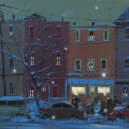 Downtown Acrylique sur toile 16 x 20 po 2002