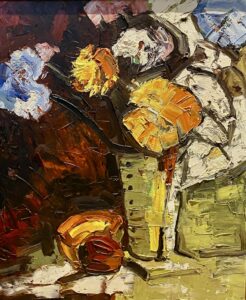 Nature morte Huile sur panneau 24 x 20 po