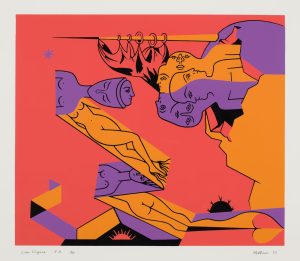 Les vigies Sérigraphie, édition de 100 25 x 26 po 1973