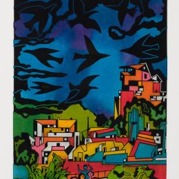 Coin de ville, du livre d'artiste "Délirium Concerto" Eau forte et Aquatinte, 61/80 30 x 24 po 1982